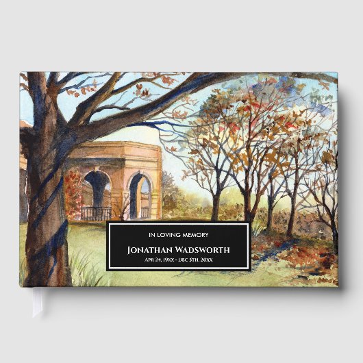 Livre D'or Condolence The Valley Gardens Harrogate Angleterre (Recto)