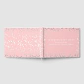 Livre D'or Confetti Argent Rose Blush Mariage élégant (Complet)