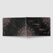 Livre D'or Confetti de mandala élégant et design en marbre (Complet)