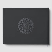 Livre D'or Contemporain Coupe de papier noir Mandala (Verso)