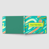 Livre D'or Cool Aqua Abstrait style liquide peinture moderne (Complet)