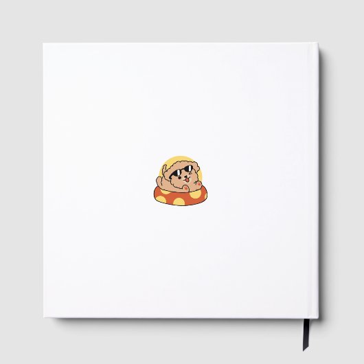 Livre D'or Cool Summer Chien Flottant - Jolie Puppy Pool Part (Verso)