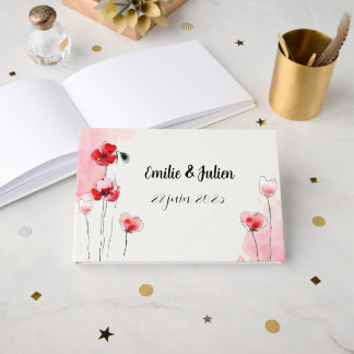 Livre d'or "Coquelicots"