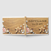 Livre D'or Coquillages personnalisés sur le mariage de plage (Complet)