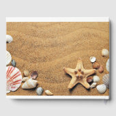 Livre D'or Coquillages personnalisés sur le mariage de plage (Verso)