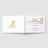Livre D'or Corgi chiot Mariage Calligraphie (Complet)