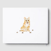 Livre D'or Corgi chiot Mariage Calligraphie (Verso)