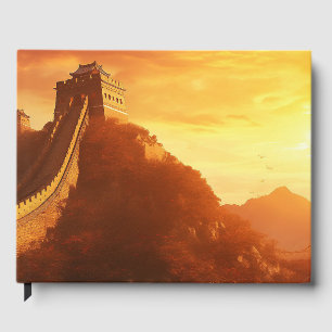 Livre D'or Coucher de soleil sur la Grande Muraille de Chine