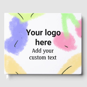 Livre D'or Couleur d'aquarelle rouge simple ajouter votre log