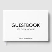 Livre D'or Couleur modifiable Style Sans Serif moderne (Recto)