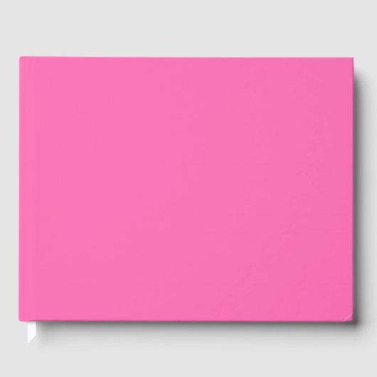 Livre D'or Couleur solide rose chaud (Recto)