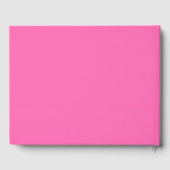 Livre D'or Couleur solide rose chaud (Verso)
