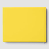 Livre D'or Couleur uni jaune soleil | Classic Elegant (Verso)
