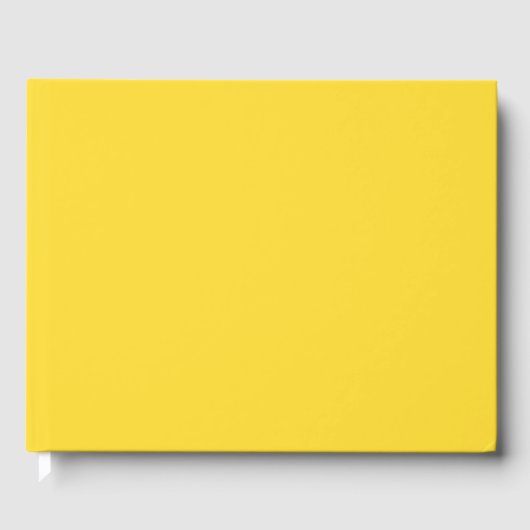Livre D'or Couleur uni jaune soleil | Classic Elegant (Recto)