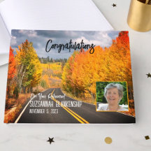 Couleurs d'automne sur une route d'Arizona du Nord