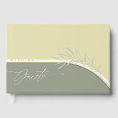 Livre D'or Couleurs Eucalyptus Mariage Vert ID901 (Recto)