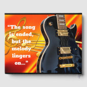 Livre D'or Couleurs flamboyantes et mémorial de guitare élect (Verso)