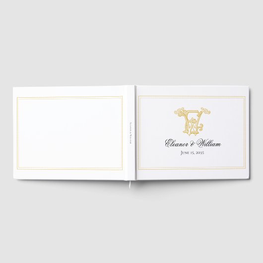 Livre D'or COULEURS MODIFIABLES NOUS Monogramme EW Monogramme (Complet)
