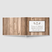 Livre D'or Country Rustic Monogram Branche & Mariage bois (Complet)