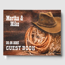 Country Western Mariage Guest Book