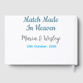 Livre D'or Couple ciel bleu noir nom date (Verso)