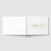 Livre D'or Couple Nom Mariage Gold Monogramme (Complet)