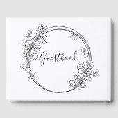 Livre D'or Courbe de cercle Eucalyptus, style d'art simple (Verso)