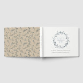Livre D'or Couronne de laurier florale chic pour douche de ma (Complet)