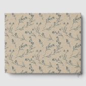 Livre D'or Couronne de laurier florale chic pour douche de ma (Verso)