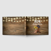 Livre D'or Cowboy Boots Sunflower Mariage de l'Ouest (Complet)
