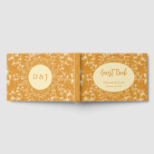 Livre D'or Crâne de vache à monogramme doré rustique occident (Complet)