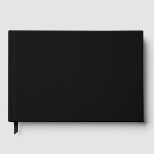 Livre D'or Create Your Own Black Custom Design Holiday Card (Recto)