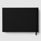 Livre D'or Create Your Own Black Custom Design Holiday Card (Verso)