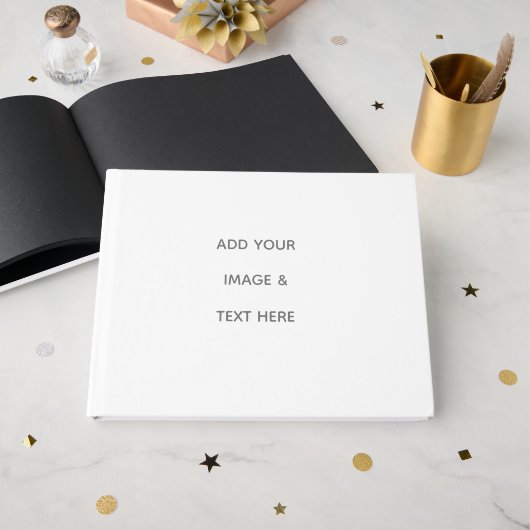 Livre D'or Create Your Own white  (Recto ouvert)