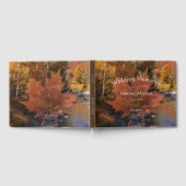 Livre D'or Creekside woods maple leaf automne souvenir mariag (Complet)