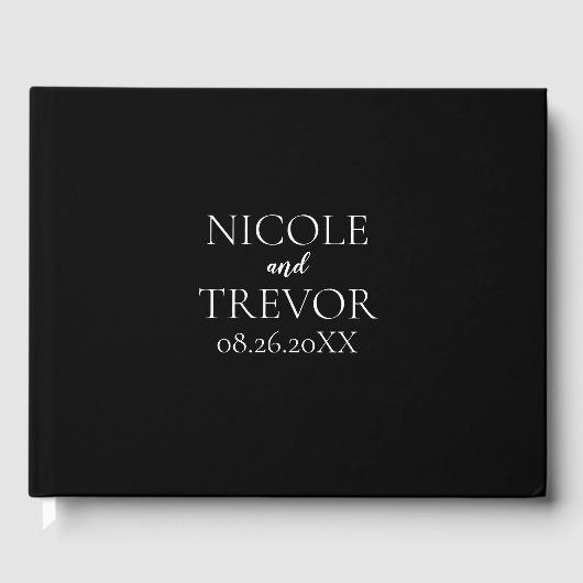 Livre D'or Créer votre propre - Noir (Recto)