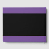 Livre D'or Créez le vôtre - Violet avec rayure noire (Verso)