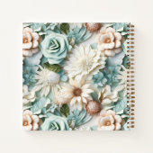 Livre d'or crème verte poussiéreuse nom (Dos)