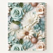 Livre d'or crème verte poussiéreuse nom (Dos)