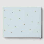 Livre D'or Crescent Moon & Stars Light Blue Boy Baptême (Verso)