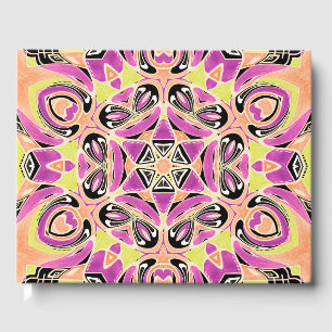 Livre D'or Crimson, mandala multicolore