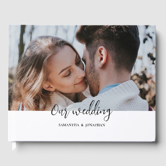 Livre D'or Croisière aquarelle mariage moderne simple (Recto)