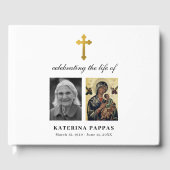 Livre D'or Croix funéraire grecque orthodoxe (Recto)