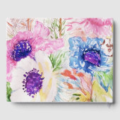 Livre D'or Croquis floral aquarelle peinture main (Verso)