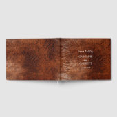 Livre D'or Cuir Brown Western Faux (Complet)