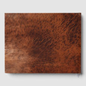 Livre D'or Cuir Brown Western Faux (Verso)