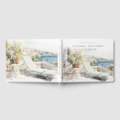 Livre D'or Curfu Grèce Mariage de paysage aquarelle (Complet)