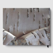 Livre D'or Curly Birch Bark Tree Rustic Guest Book (Verso)