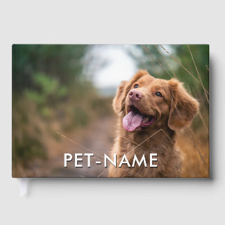 Livre D'or Custom 2 Photo With Your Pet Dog 2 Name Picture On