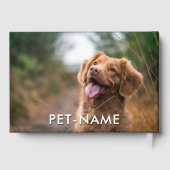Livre D'or Custom 2 Photo With Your Pet Dog 2 Name Picture On (Verso)